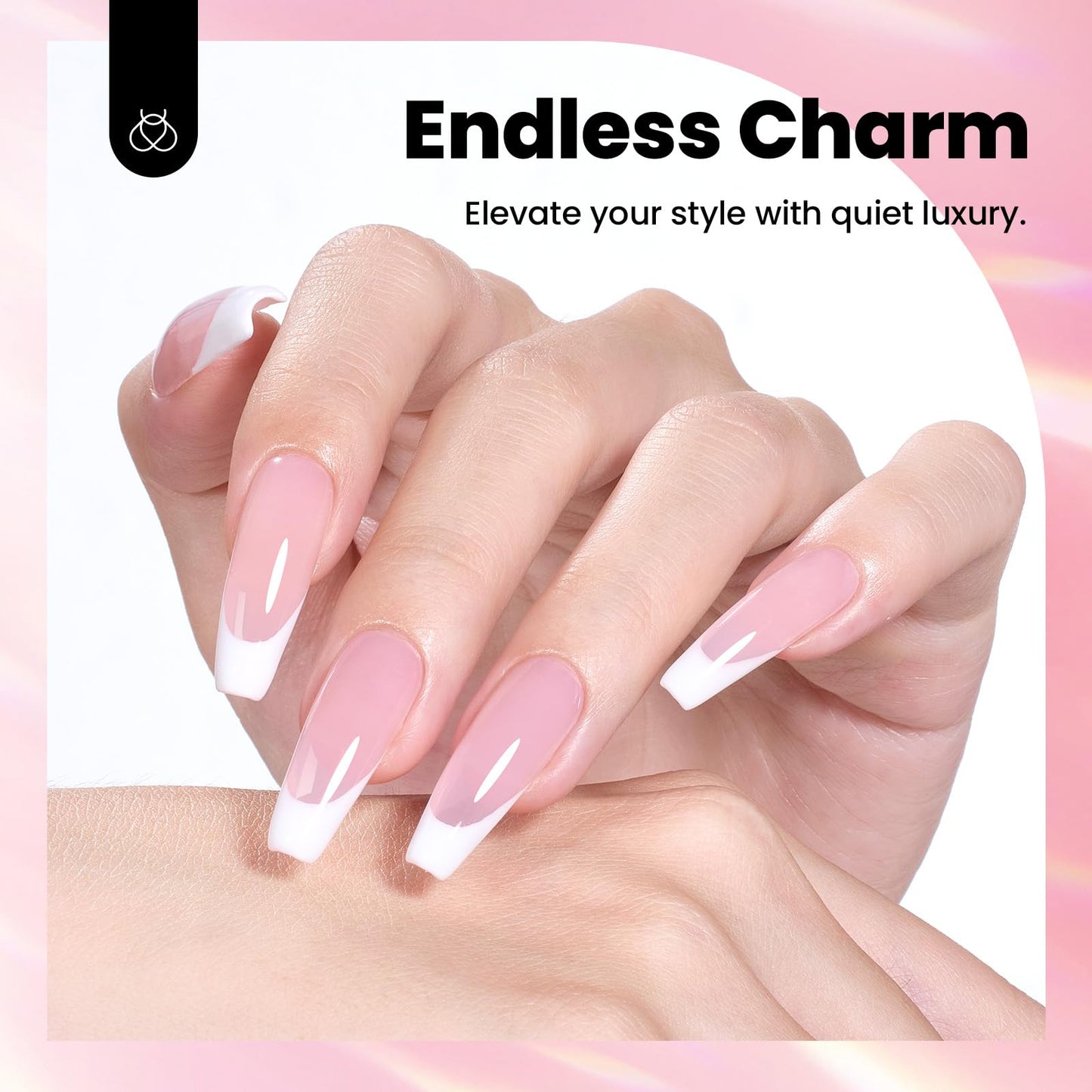 Beetles Hema Free Hard Gel for Nails,2.12 oz 9 in 1 Hard Gel for Nail Extension & Strengthening Broken Nail Repair with Flat Brush 100 Pcs Nail Forms UV LED Lamp Cured Salon Nail Technicians Women