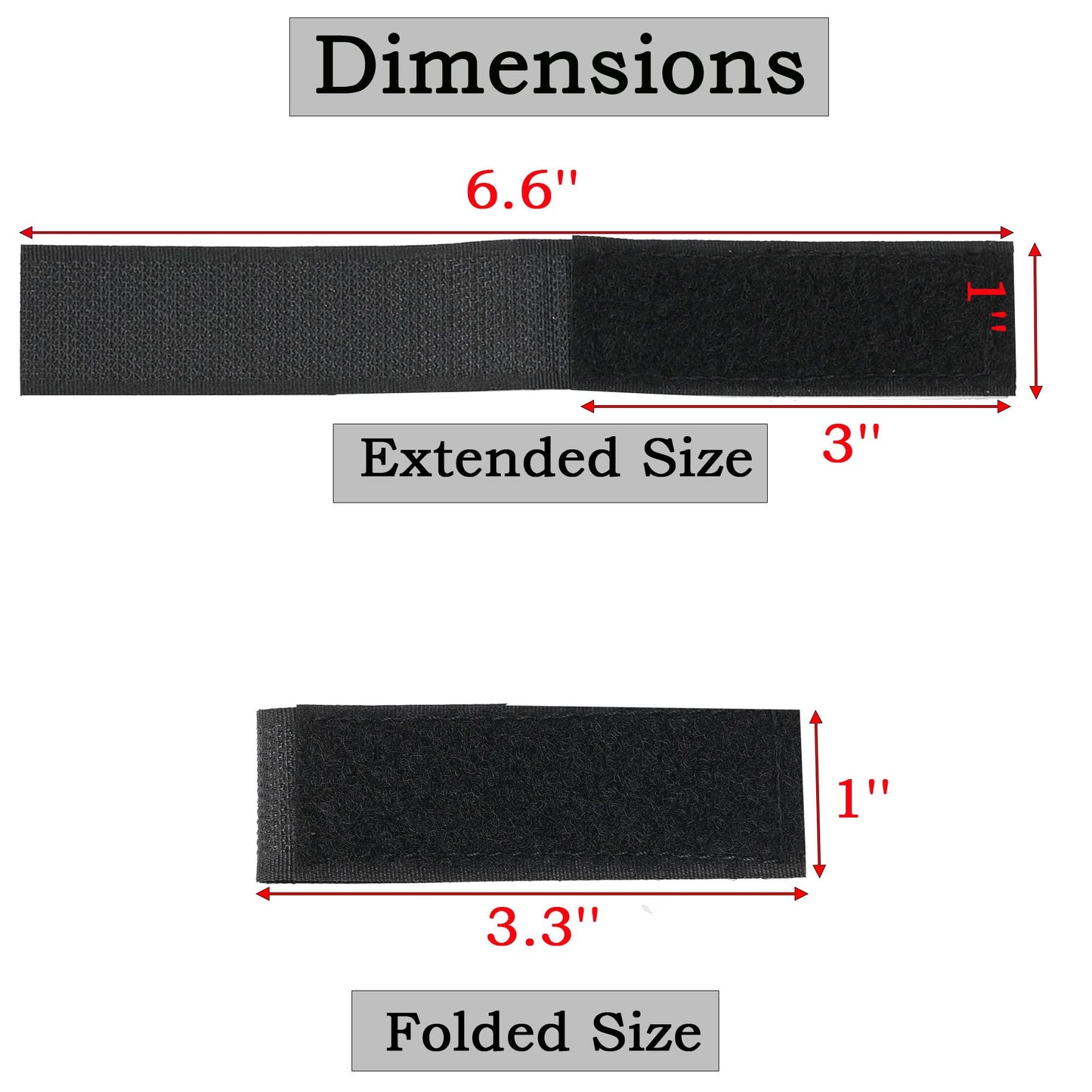 Molle Patch Panel Straps,Molle Straps Attaching Tactical DIY Patch,Molle Hook and Loop Panel Straps 3″×1″for 3-inch High Patch(4 Pack)