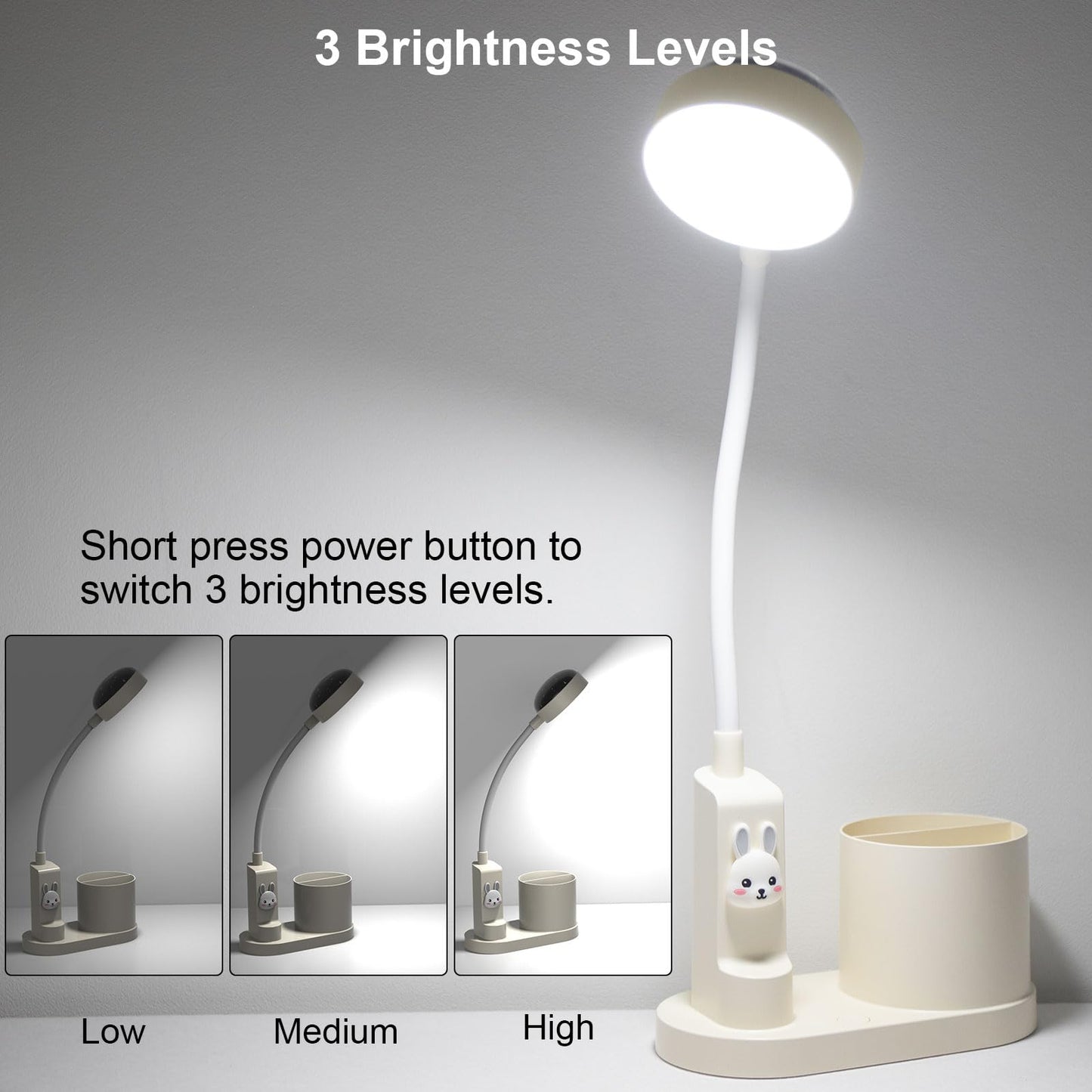 Hacevida Cute Desk Lamp with Star Projector, Pink Desk Light 3 Brightness Levels Dimmable, Battery Operated, Foldable Portable Rechargeable LED Reading Lamp for Home Dorm Office Essentials Decor