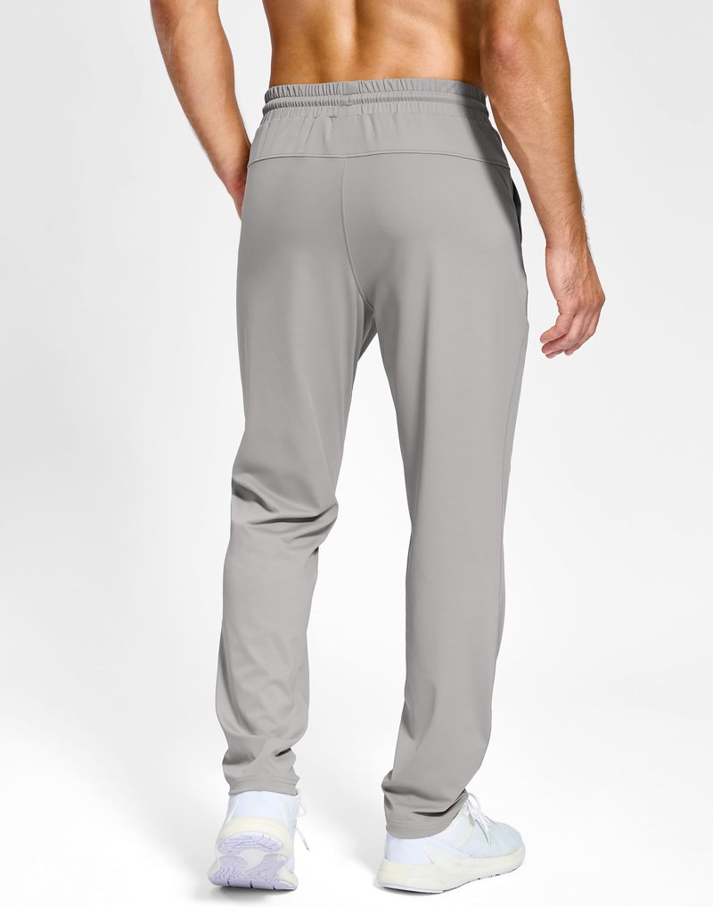 G Gradual Men's Sweatpants with Pockets Lightweight Workout Athletic Track Pants Stretch Gym Running Jogging Joggers for Men(Light Grey,L)