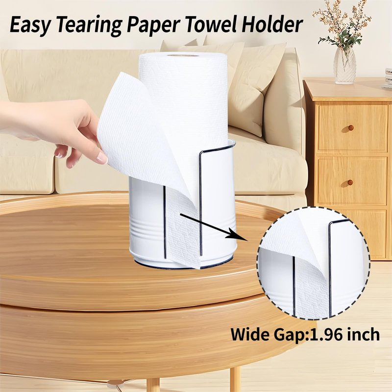 ELAORY Paper Towel Holder Countertop, Farmhouse Paper Towel Holder Countertop, Ceramic Paper Towel Holder Farmhouse Rustic Decor for Kitchen Bathroom, Kitchen Paper Towel Holder with Non-Slip Base