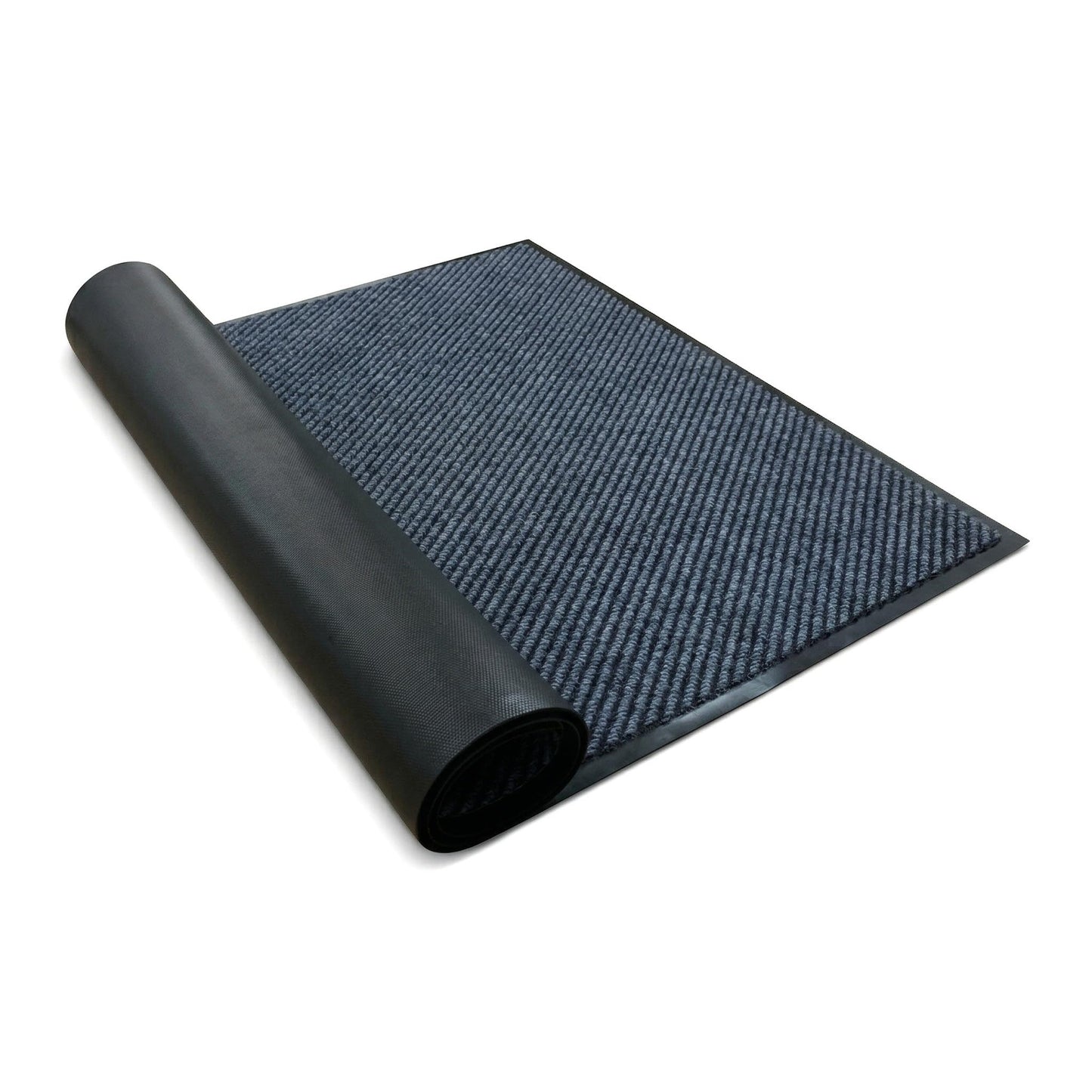 Heavy Duty Doormat for High Traffic Entryways All Weather Door Floor Mat with Ultra Grip PVC Backing Non Slip Welcome Mat for Patio, Entry, Indoor Outdoor Cold Gray 48x96 Inch