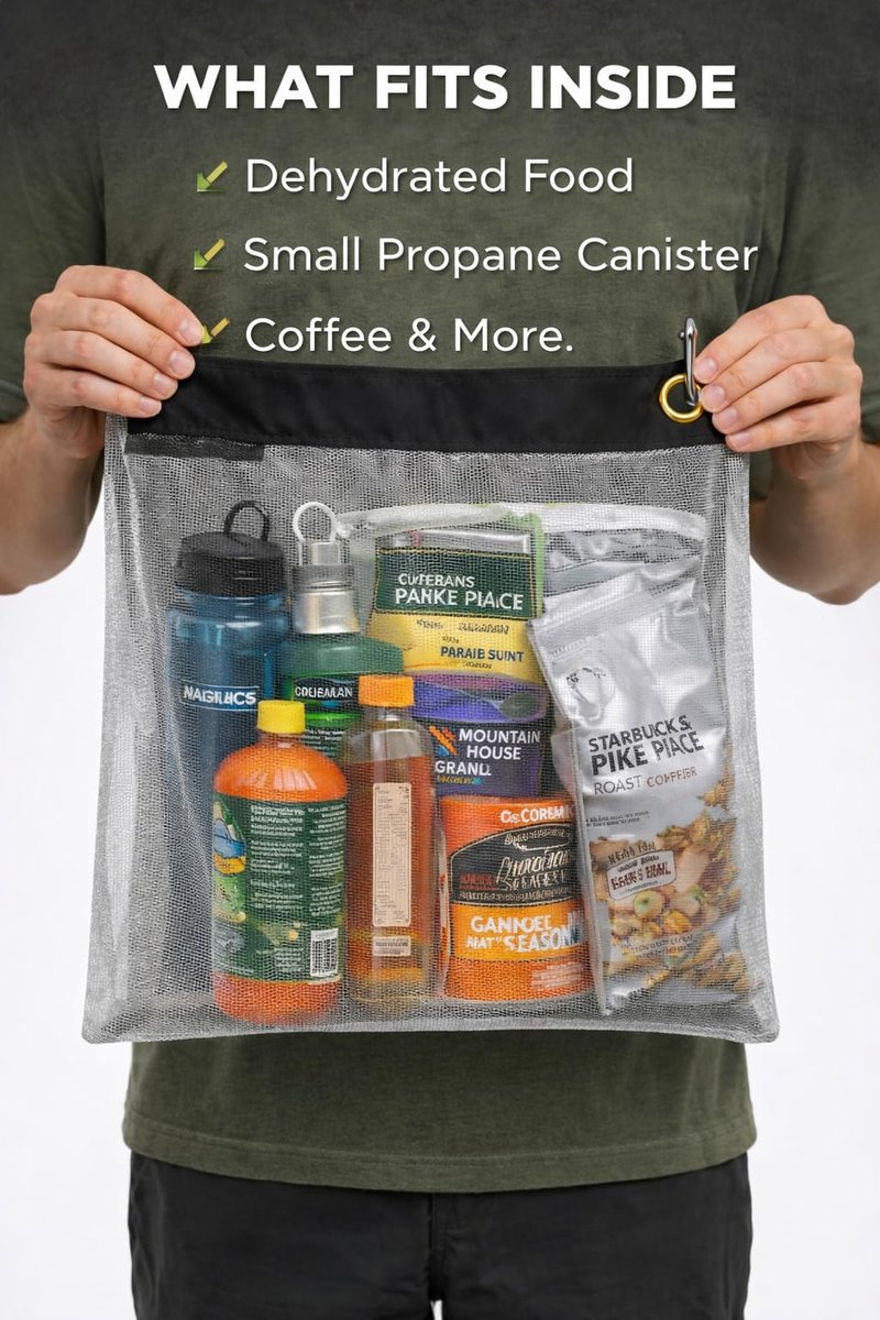 RATSACK Rodent Proof Cache Bag for Backcountry Trips (Camping, Hunting, Hiking, Fishing, Kayaking, Prepping) - Medium 8 Ounces