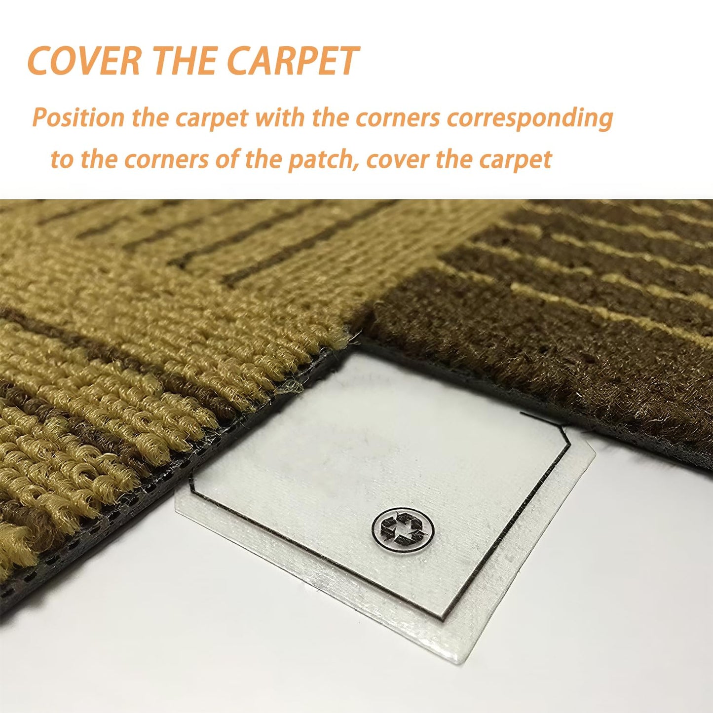 Carpet Tile Tape Adhesive Connectors Carpet Square Adhesives That Creates a Floating Floor 100 tabs per Pack