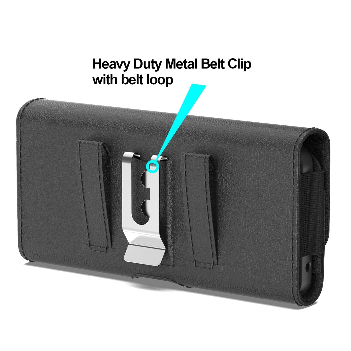 CoverON Holster for amsung Galaxy S26 S21 S20 Ultra/ XCover6 Xcover7 Xcover 7 Pro M36 M17 F17 M07, Cell Phone Case Belt Clip Magnetic Close Carrying Leather Pouch (Fits with Otterbox or Any Case on)