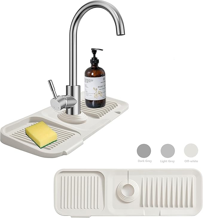 Kitchen Sink Splash Guard Sponge Holder