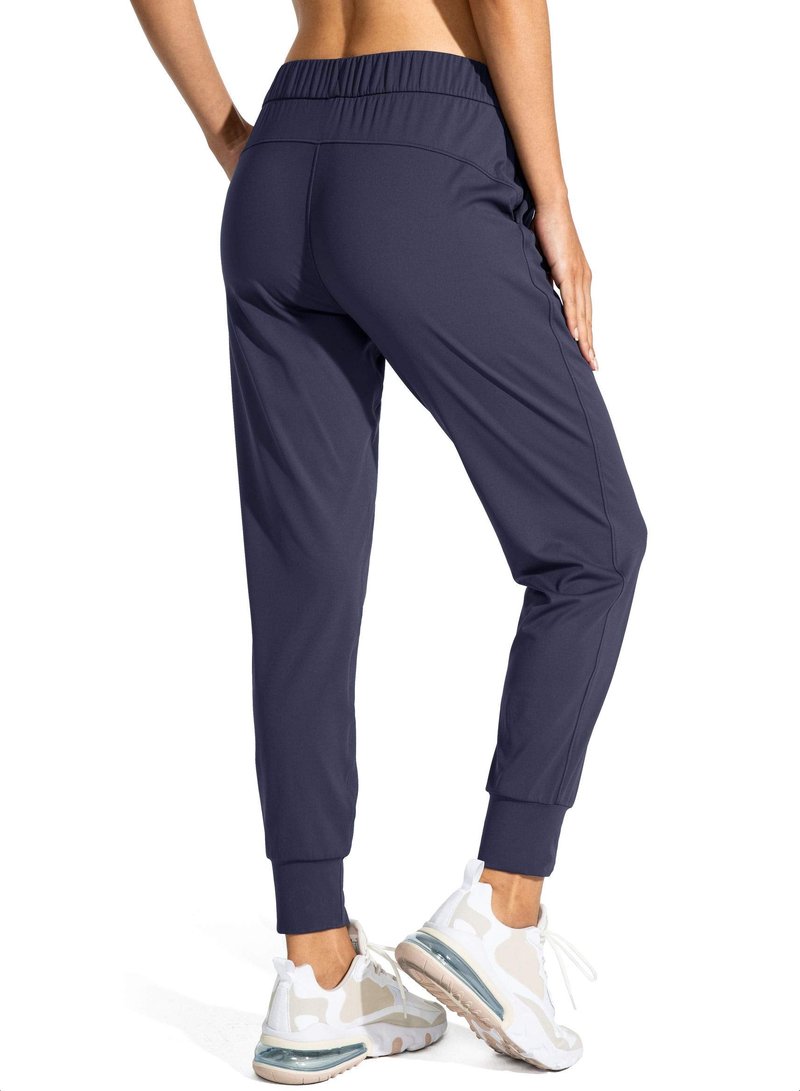 SANTINY Women's Joggers Pants Pockets Drawstring Running Sweatpants for Women Lounge Workout Jogging(Navy_M)