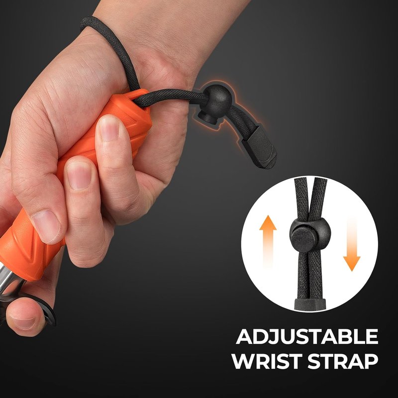 KastKing Paradox 9" Lip Grip - Corrosion-Resistant Stainless Steel Fish Landing Tool with Non-Slip Handle & Adjustable Wrist Strap
