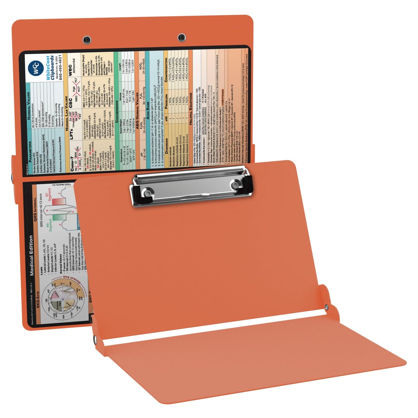 Whitecoat Clipboard® - Medical Edition (Coral, Bifold)