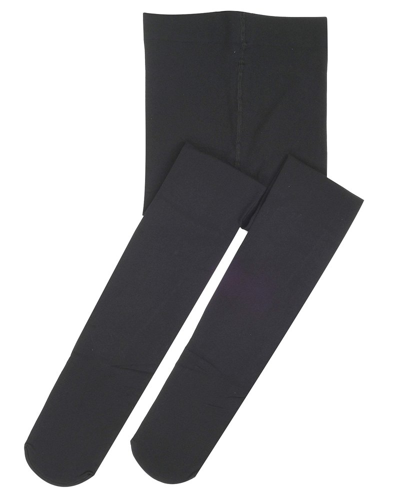 DIPUG Girls Black Tights Toddler Dance Footed Kids Ballet School Uniform Opaque Stockings 3t 4t 5t