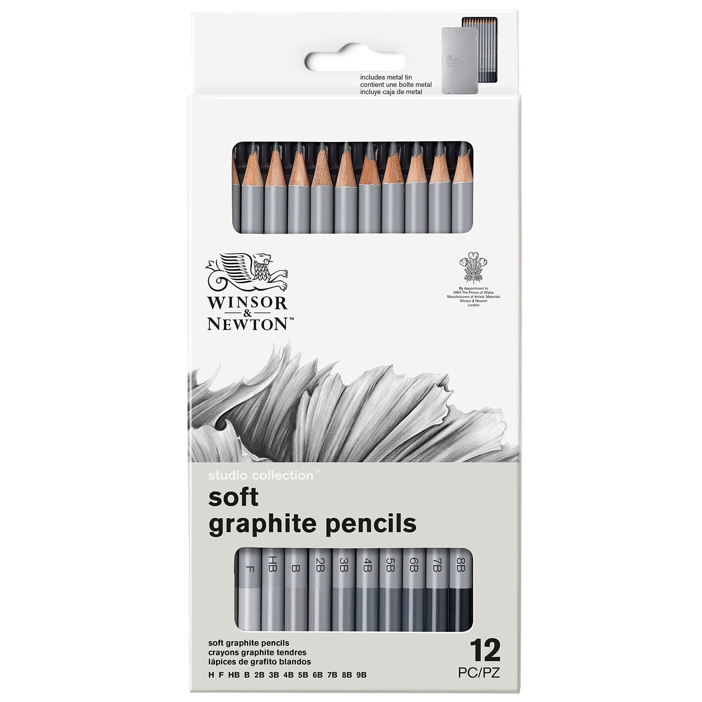Winsor & Newton Studio Collection Artist Pencils, Graphite Pencils, Set of 12