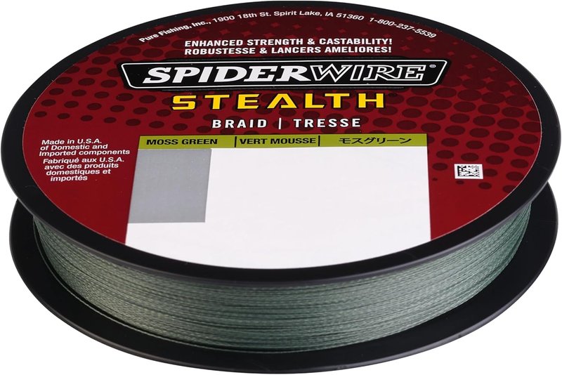 SpiderWire Stealth Braid Fishing Line - Durable, High-Performance Fishing Line | 150 Yards, Green