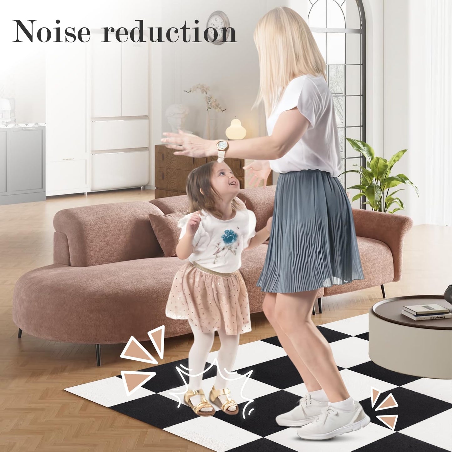 Emaraxy Peel and Stick Carpet Tiles, 12x12 Inch 30 Pack 30 Sq.Ft, 4.5mm Heavy Duty Carpet Squares, Non-Slip Self Adhesive Floor Tiles for Basement, Office, Living Room, Bedroom, Pet Area, Black