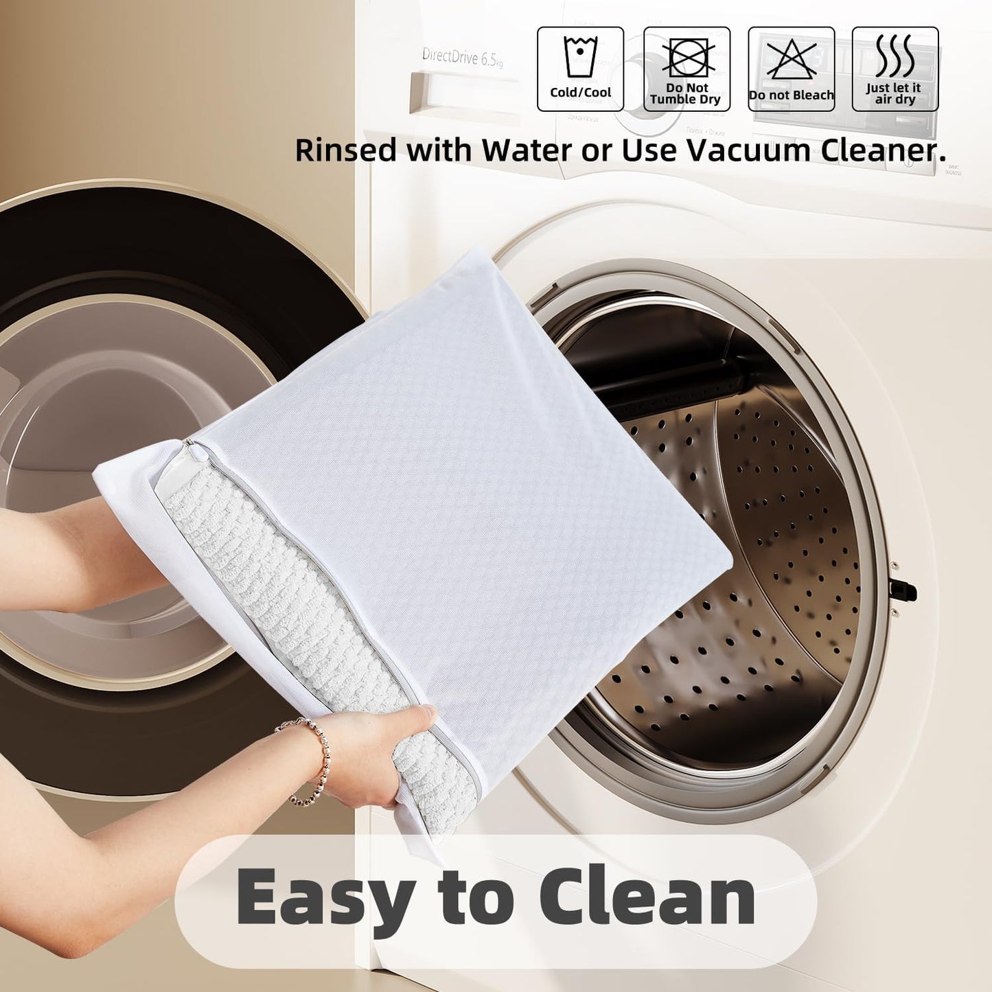 TYUU Toilet Rug, Thin Toilet Rugs U Shaped Washable Non Slip Absorbent Quick Dry Low Pile Toilet Mat, White 20"x24" U Shape