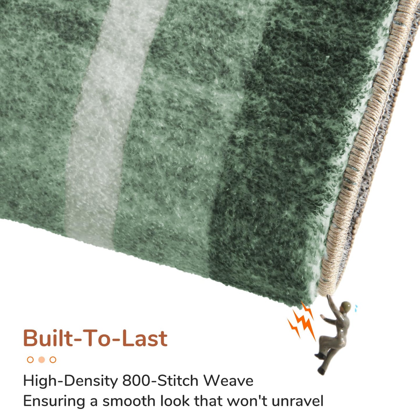 OPPODREAM Border Soft Area Rugs 5x7, Washable Green Rug with Non Slip Backing, 5 x 7 Faux Cashmere Low-Pile 5x7 Carpet