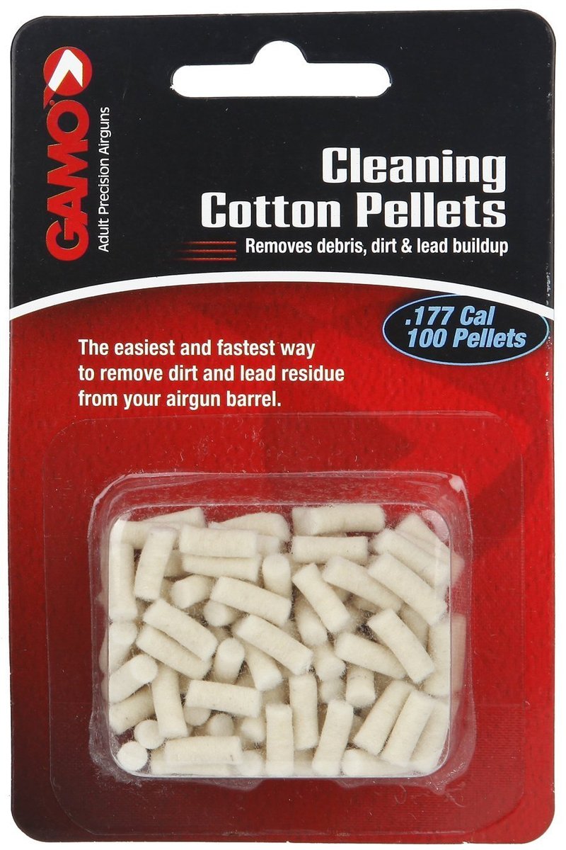 Gamo, 621241254CP Air Rifle Cotton Cleaning Pellets, Easiest and Fastest Way to Remove Dirt and Lead, .177 Caliber (100 Count)