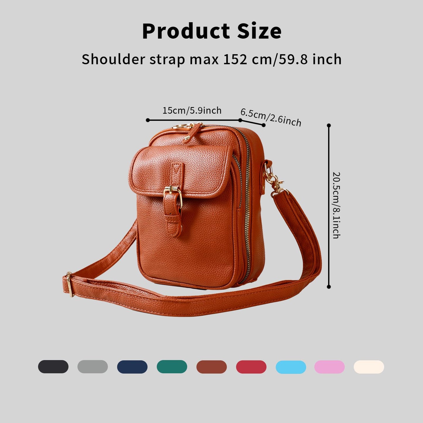Leather Crossbody Bag for Women - 2025 Vintage Anti-Theft Messenger Bag with Double Layer Large Capacity, Built-in Purse Card Slots,Retro Faux Leather Shoulder Sling Bag for Travel (Black, Large)