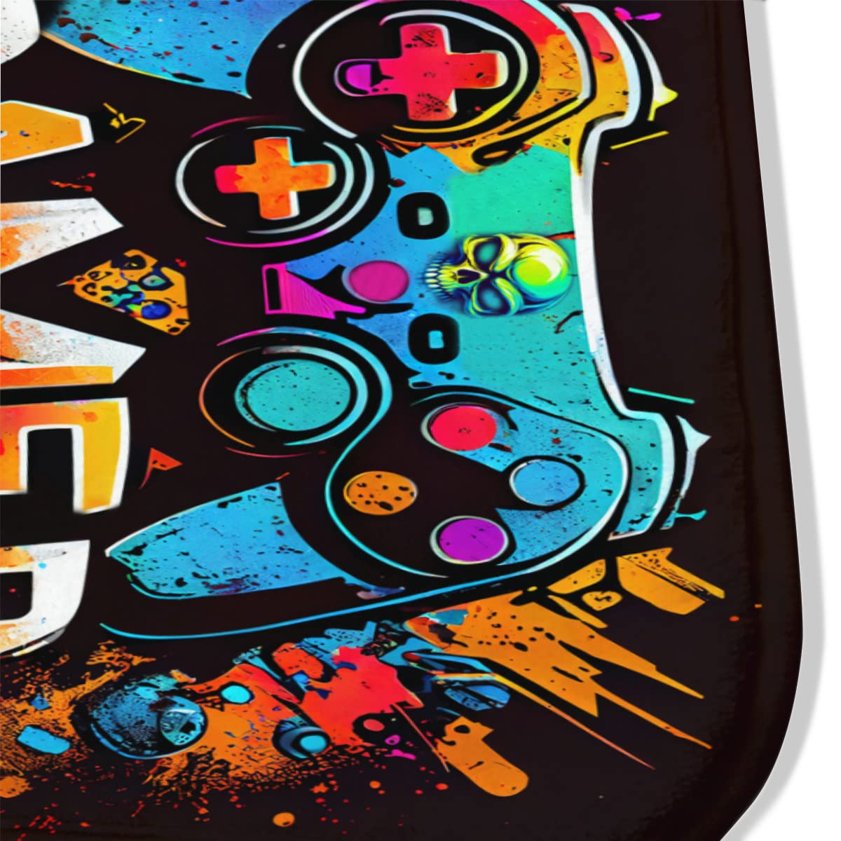 Gaming Rug - Gaming Carpet for Boys Bedroom Gamer Rug with Controller Design for Game Room,Esports Room,Boys Bedroom 2' x 3'