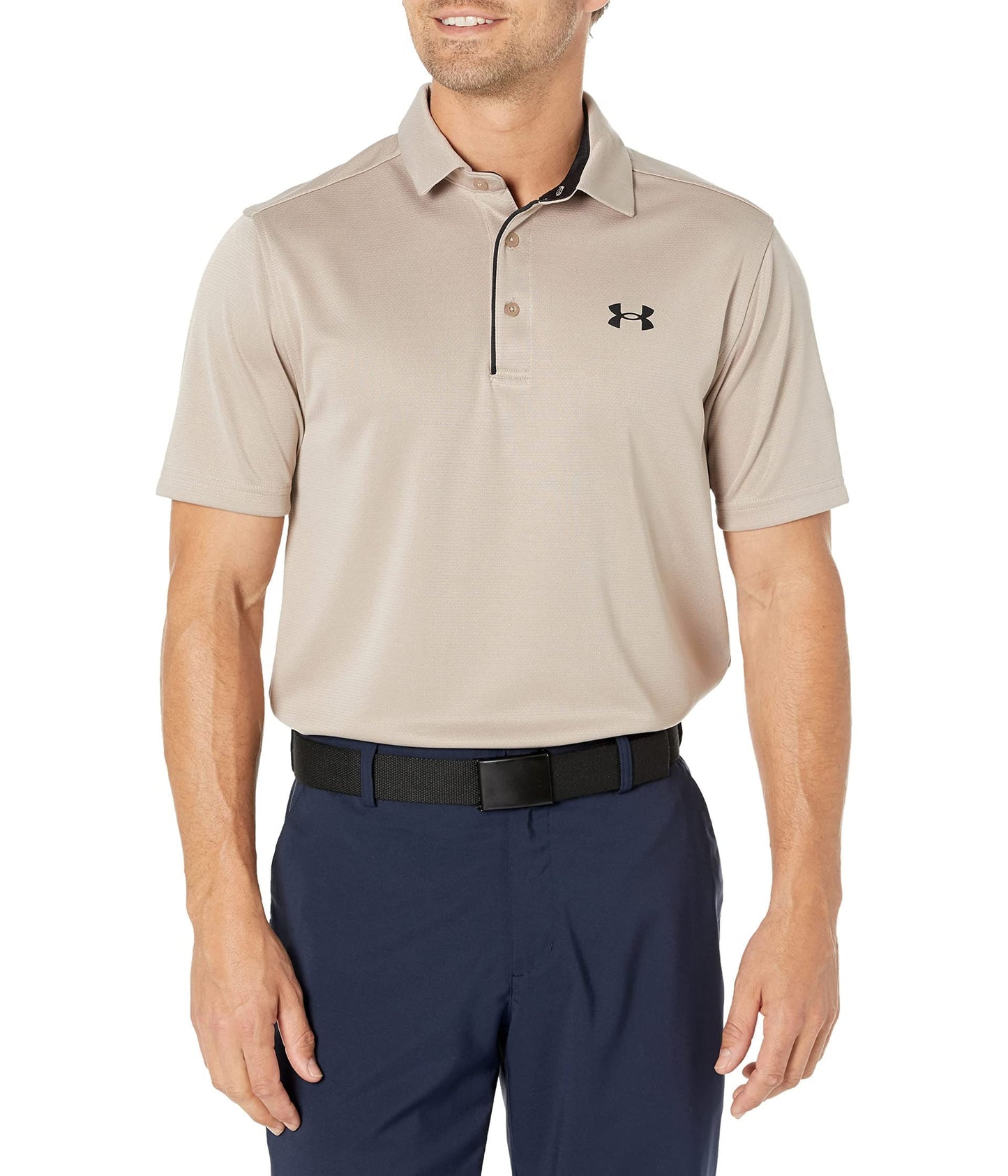 Under Armour Men's Tech Golf Polo, (236) Sahara / / Black, XX-Large