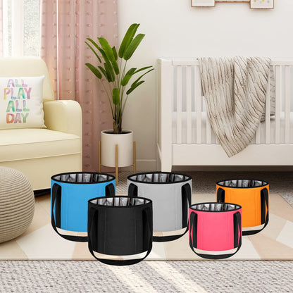 Foot Bath Basin 20L Collapsible Bucket, Portable Foot Soak Tub Feet Soaking Bucket for Outdoor Travel, Camping, Fishing(Black)