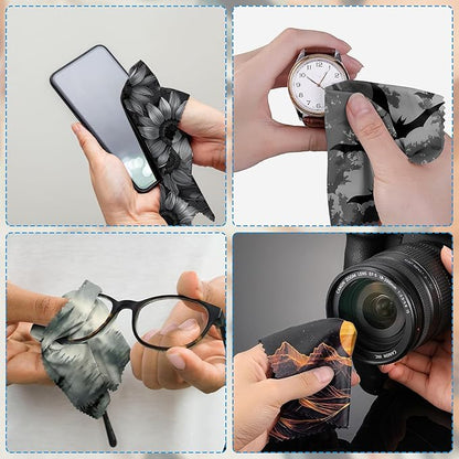 6 PCS Glasses Cleaning Cloth Eyeglass Lens Cleaning Cloth Eyeglasses Wipes
