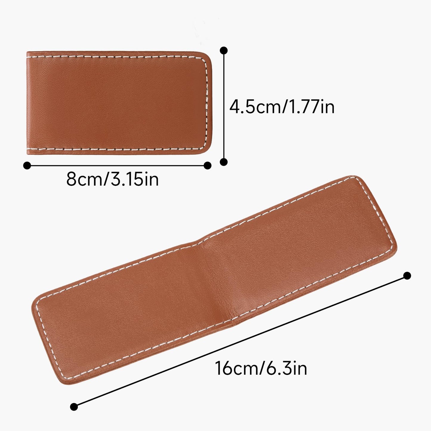 LOUEBICA Slim Magnetic Money Clip for Men Business Card Holder Wallet Holds 10 to 15 Bills