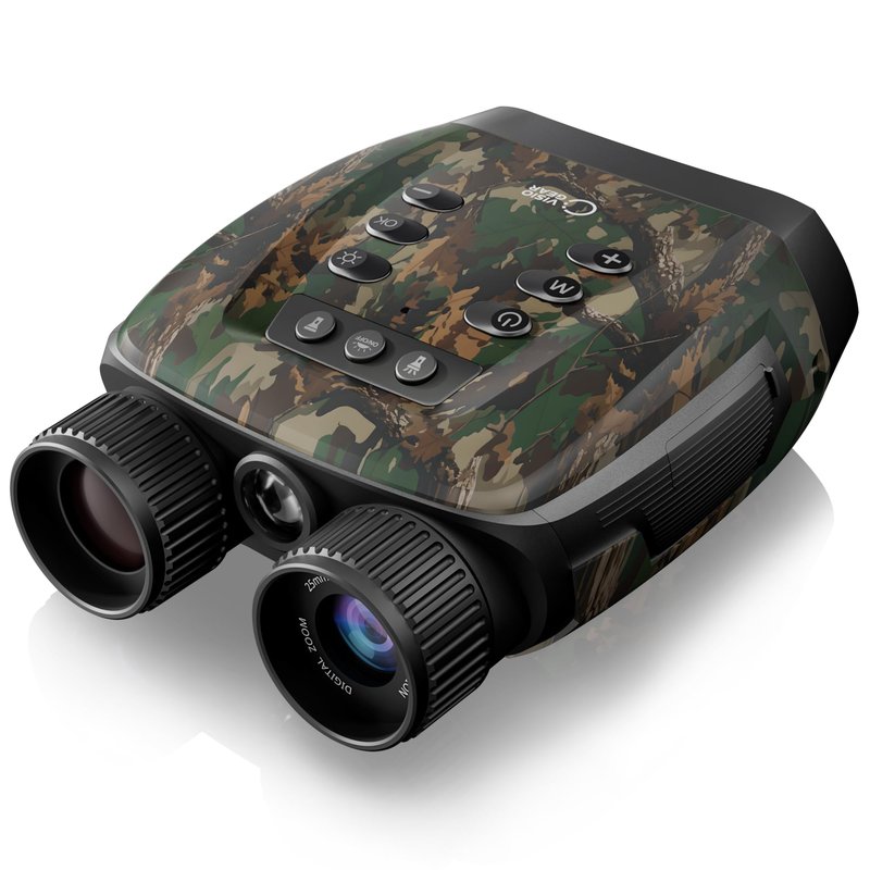 VisioGear Night Vision Binoculars - Night Thunder X3 4K Night Vision Goggles for Adults, AI Color Mode, 2000ft Range, 5000mAh Battery, 32GB Card for Camping & Hunting, Camouflage