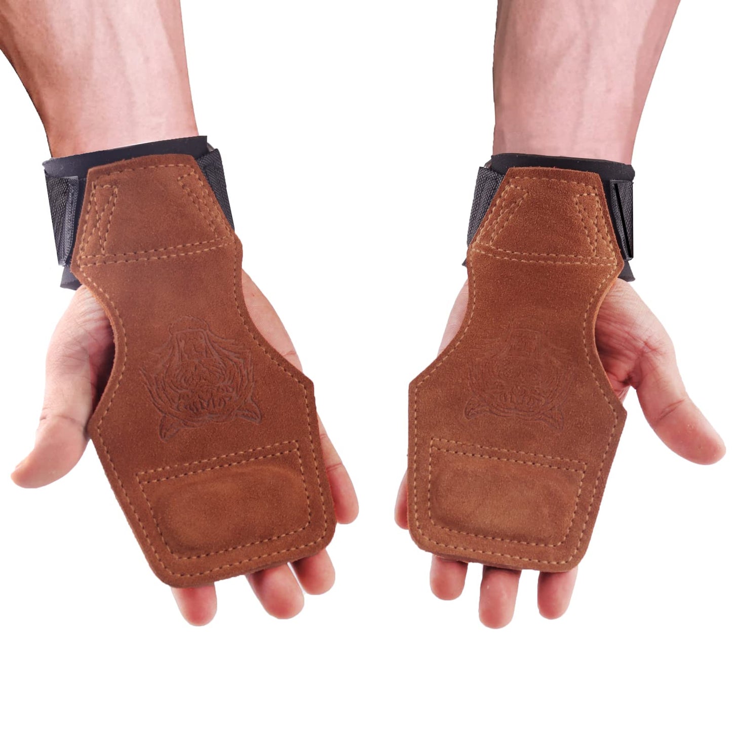 Wrist Straps for Weightlifting for Maximum Grip Support - Lifting Deadlift Strap & Weight Lifting Grips Gloves for Working Out Pull Up Deadlifting & Shrugs