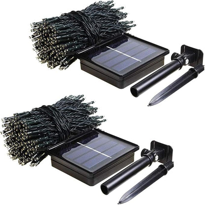 2 Pack 480 LED Solar Chrismas Lights Outdoor, 170 FT Super Long Solar String Lights for Outside with 8 Modes & Memory Function, Waterproof Twinkle Light for Xmas Tree Yard Party Decorations(Purple)