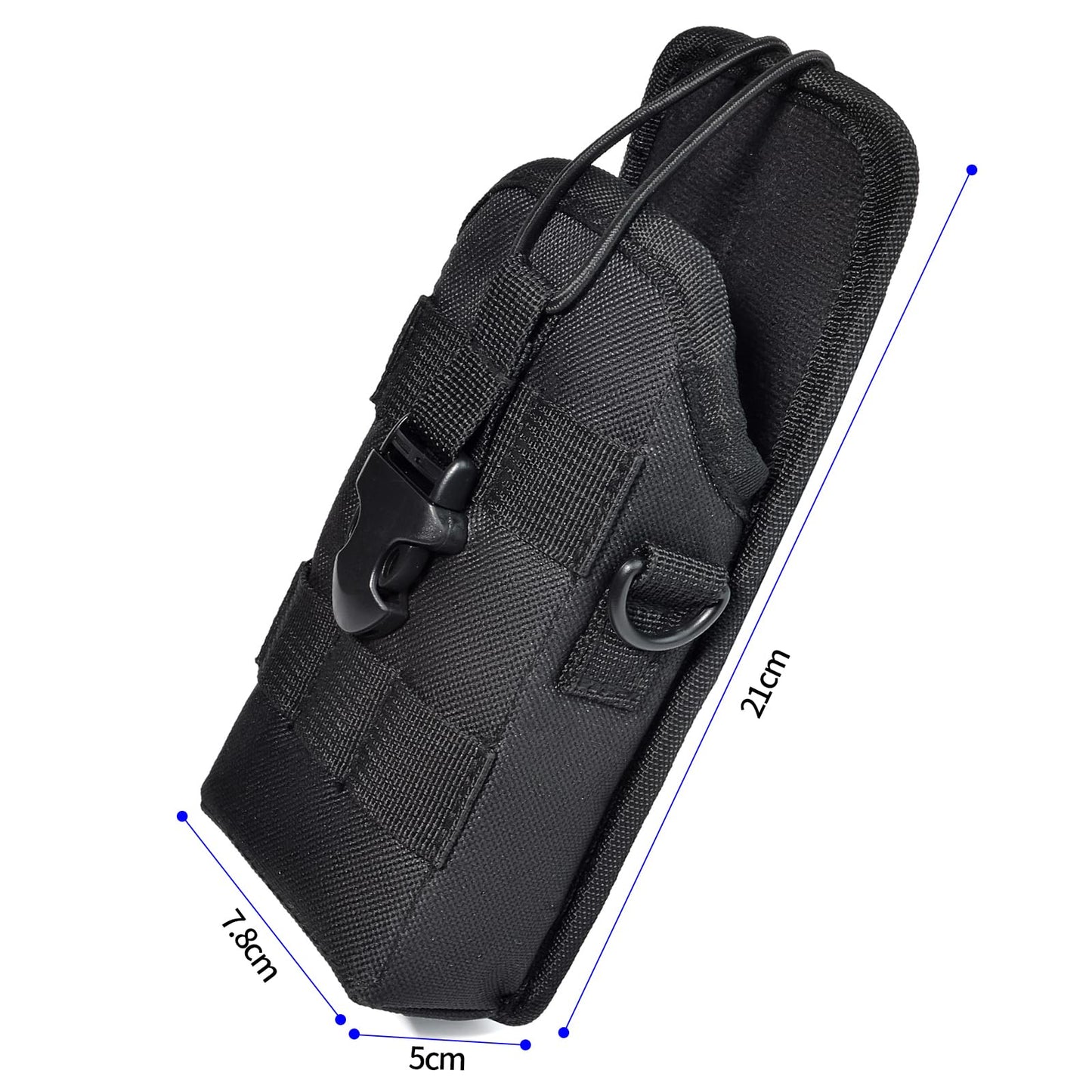 UAYESOK Universal Tactical Molle Radio Holster Holder Case Heavy Duty Pouch Case Bag for Two Ways Walkie Talkies
