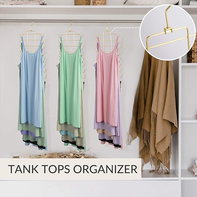 ZEDODIER Tank Top Hanger Space Saving, Bra Hangers
