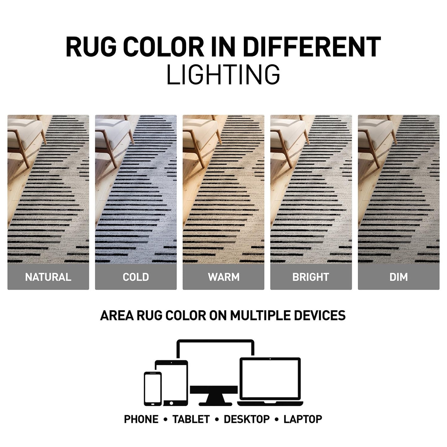 Rugshop Contemporary Abstract Indoor Runner Rug for Hallway,Entryway,Kitchen Rug Low Pile Rug with Jute Backing 2' 3" x 12' Cream