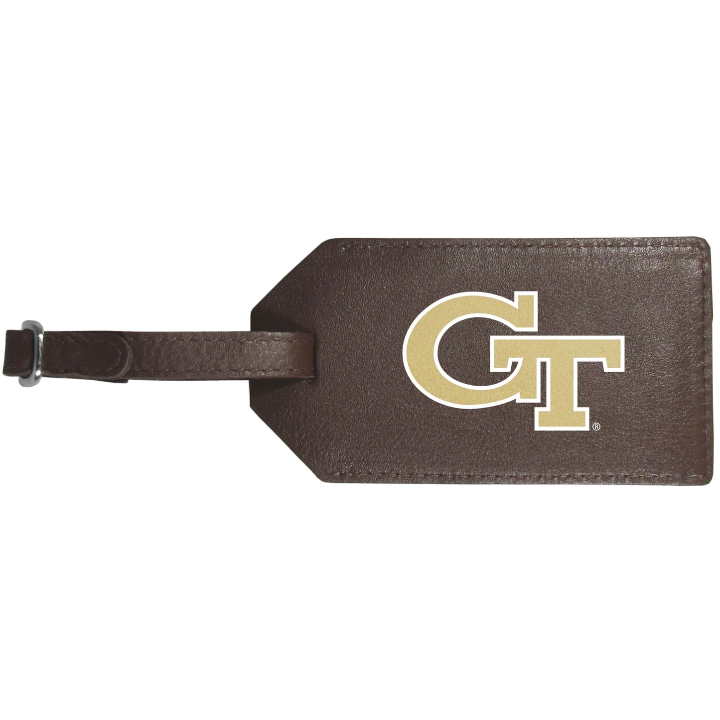 Siskiyou Georgia Tech Yellow Jackets Leather Luggage Strap, One Size, Team Colors