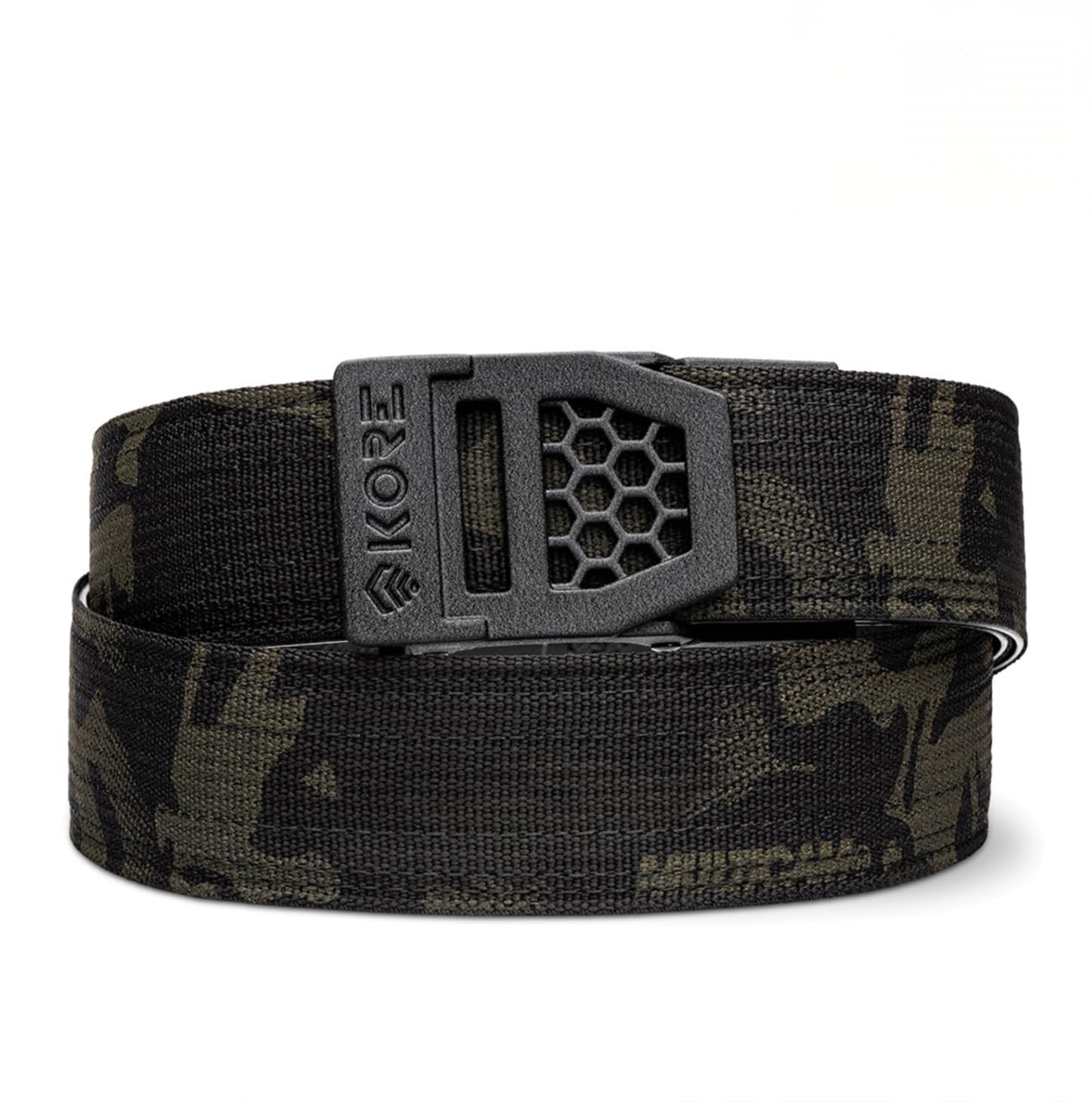 KORE USA-Made Black Multicam® Tactical Gun Belt | X6 Buckle & Reinforced Tactical CCW Belt (Fits 24" to 54")
