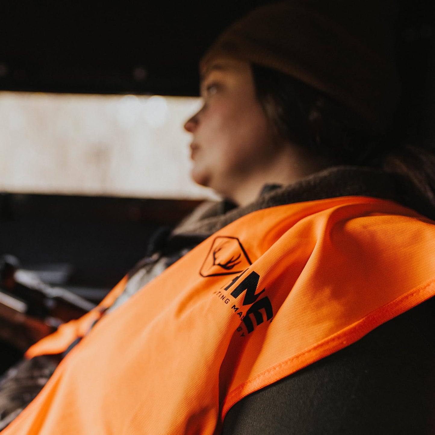 HME Highly Visible Blaze Orange Durable Reliable Versatile All-Season Unisex Safety Vest & Adjustable Hat with Hook-and-Loop Backstrap