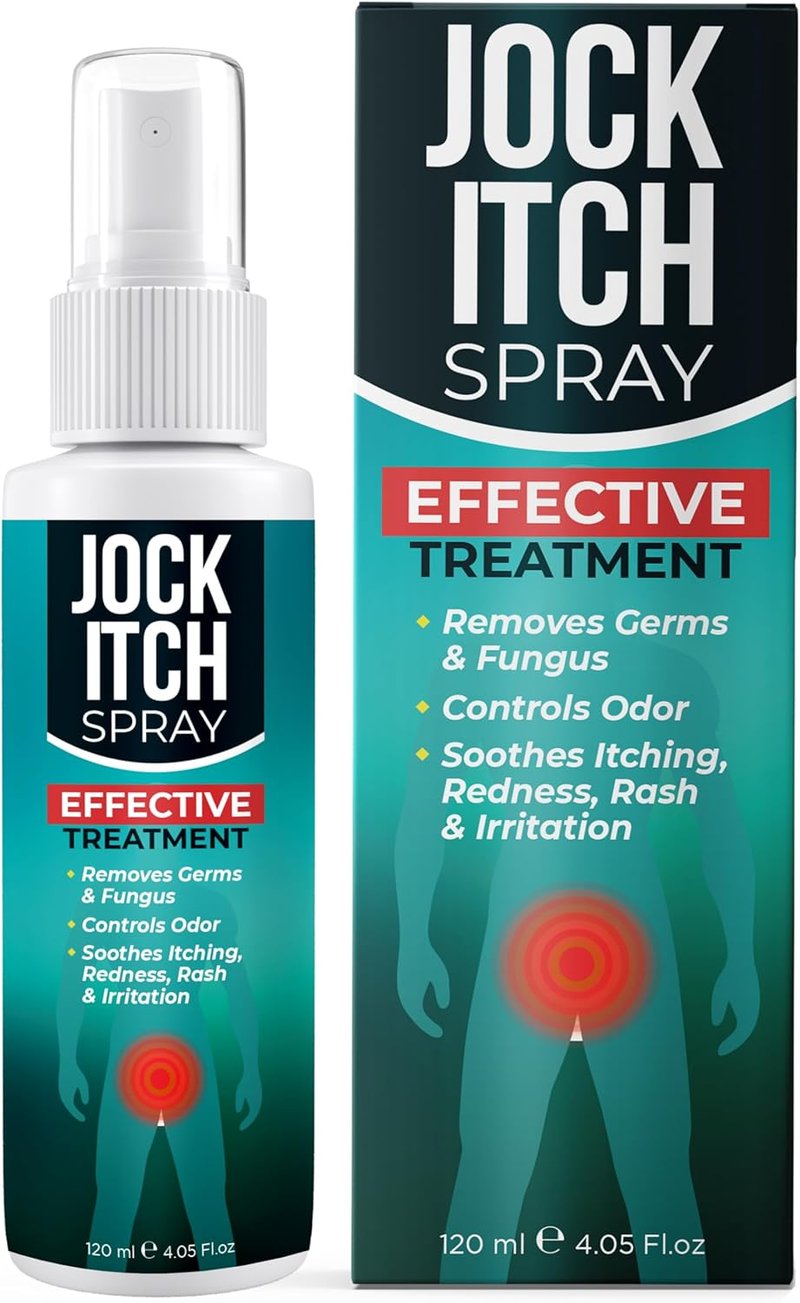 Jock Itch Spray - Antifungal Relief for Itchy Skin | Fast Absorption & Deep Penetration | Soothes Groin & Inner Thighs