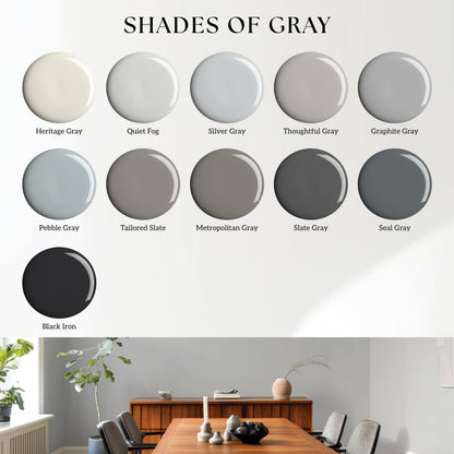 EVOLVE Interior Paint & Primer, Satin (Metropolitan Gray), 5 Gallon – Available in 50+ Colors, One-Coat Coverage, Excellent Hide, Low VOC, Low Odor, Washable Interior Paint