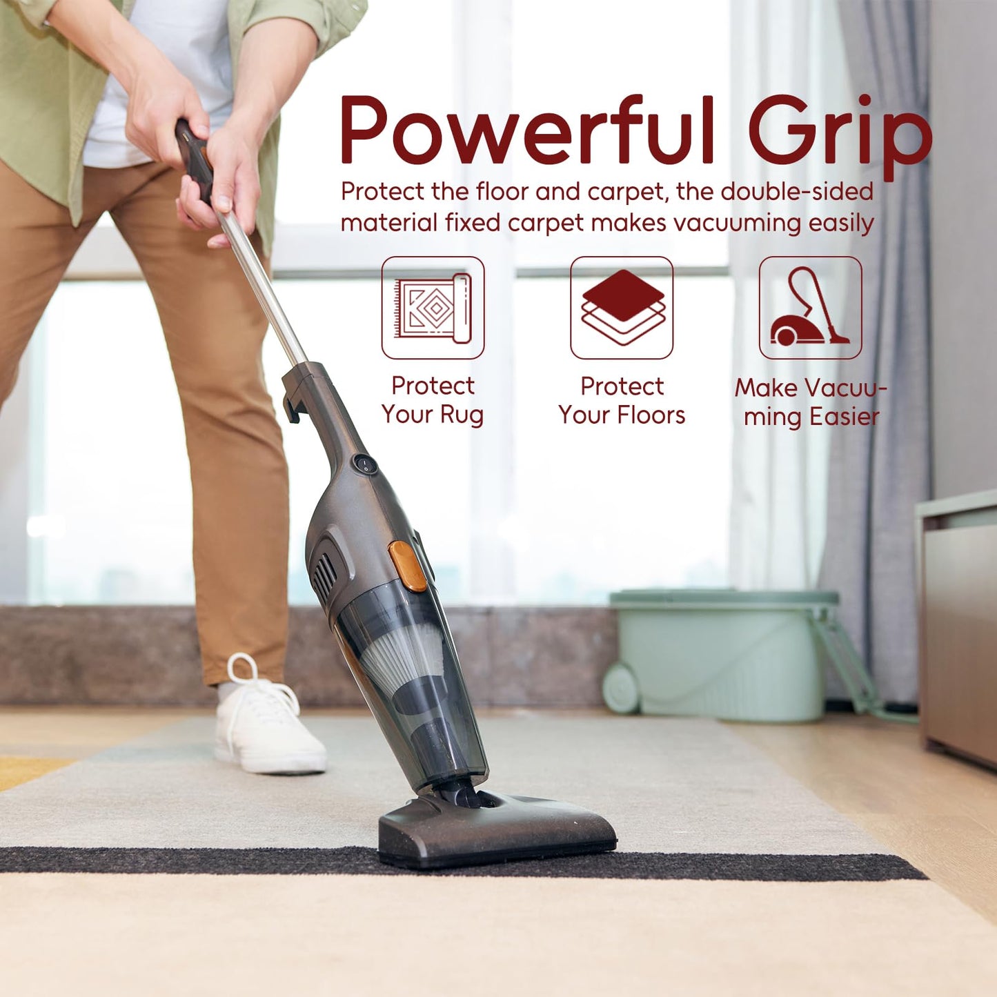 Felt and Rubber Backing Rug Pad, 6"x9" Non-Slip Rug Pads, 1/8” Thick, Under Area Carpet Protective Pads, Cushioned Gripper Pads for All Floors and Finishes, Keeps Rugs in Place, Soft and Secure