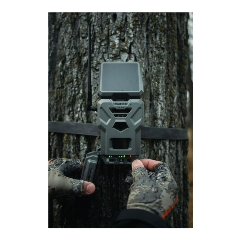 SPYPOINT Flex-S Dark Cellular Trail Camera with Solar Panel Dual SIM and 32GB MicroSD Card (2-Packs)