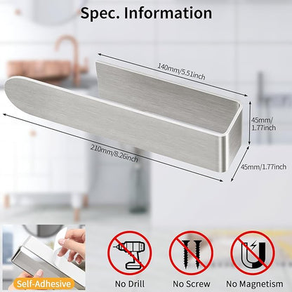 Adhesive Hand Towel Holder, 8 Inch Towel Holder