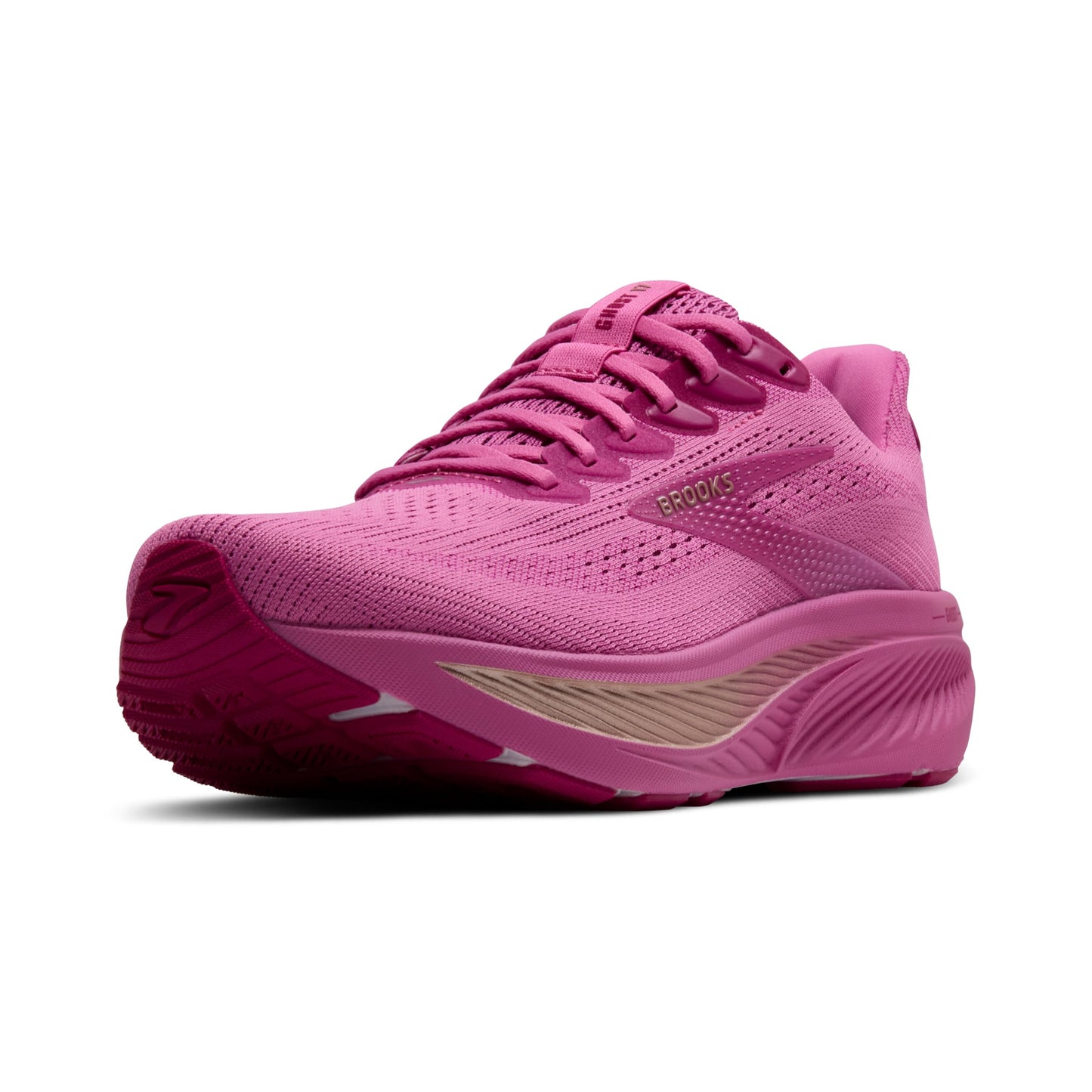 Brooks Women’s Ghost 17 Neutral Running Shoe - Pink/Fuchsia/Gold - 10 Medium