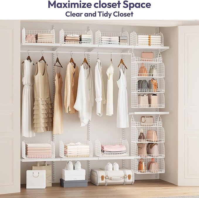 SWTYMIKI Hanging Closet Organizer Storage