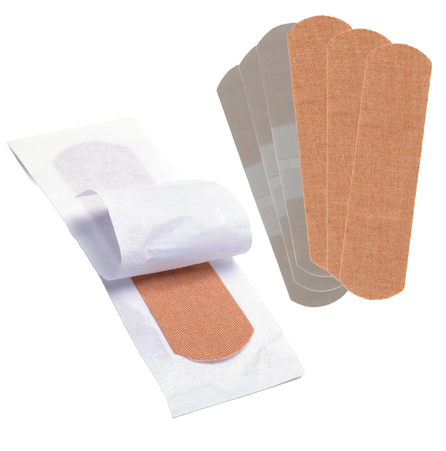 Vakly Fabric Adhesive Bandages 3/4 x 3 in (200 Pack) – Flexible Breathable Bandage Strips with Non-Stick Pad, Latex-Free First Aid Wound Care for Cuts & Scrapes