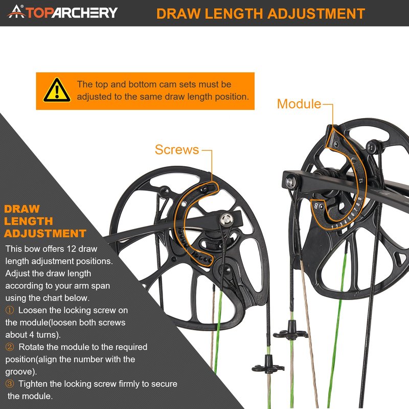 TOPARCHERY Compound Bow and Arrow for Adult Youth and Beginner- Right Hand Archery Compound Bows,Adjustable 30-70LB Draw Weight, 23.5-30.5IN Draw Length, Archery Hunting Bow Set