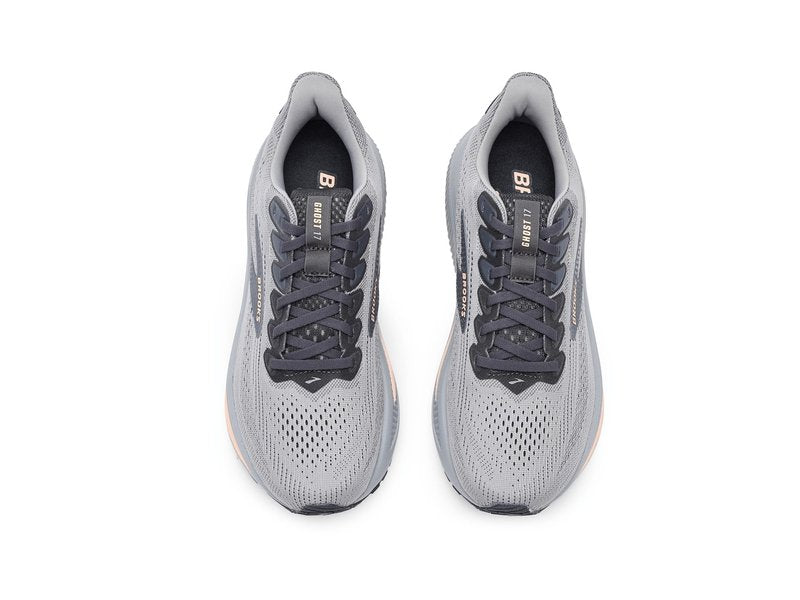 Brooks Women's Ghost 17 Alloy/Blackened Pearl/Peach 6.5 Medium