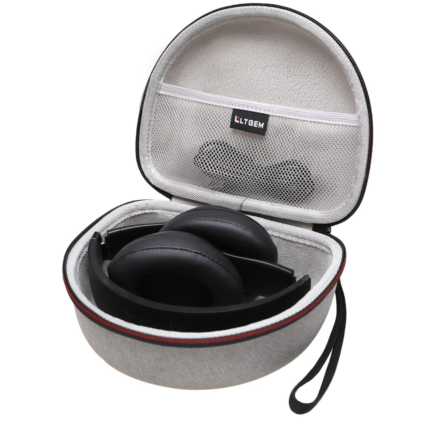 Headphone Case Compatible with Beats Studio Pro/Solo 4 / Studio 3 / Solo 3 / Picun B8 / BERIBES/JLab JBuds Lux ANC Wireless Bluetooth Noise Cancelling Headphones, Light Gray(Case Only)