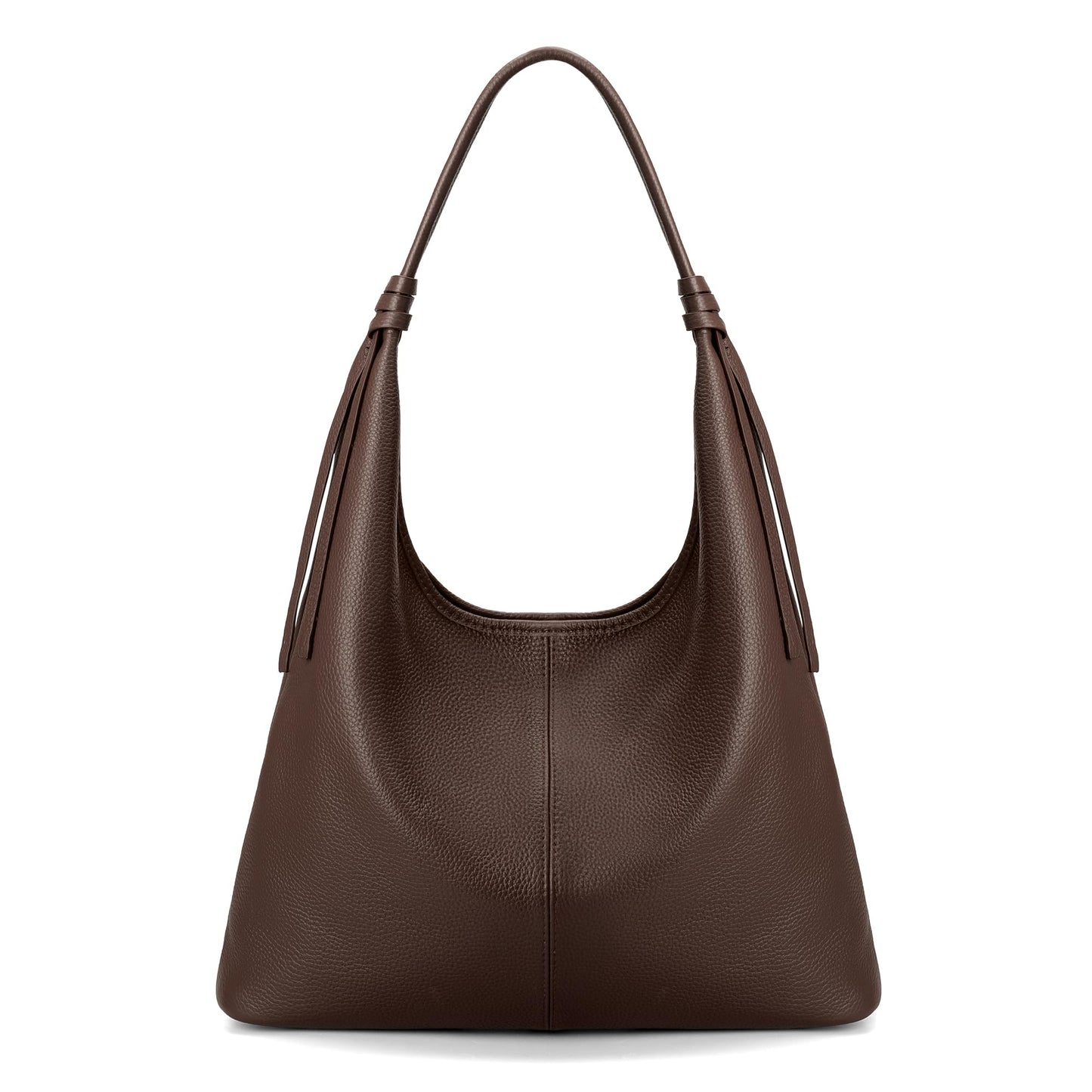 befen Genuine Leather Slouchy Hobo Purses for Women, Casual Hobo Bags Real Top Grain Leather Tote Handbags Women's Coffee Shoulder Satchel for Shopping, Outing, Travel