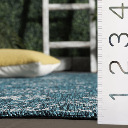SAFAVIEH Courtyard Collection 8' x 10' Turquoise CY8680 Indoor/ Outside Waterproof Easy cleansingPatio Backyard Mudroom Area Mat
