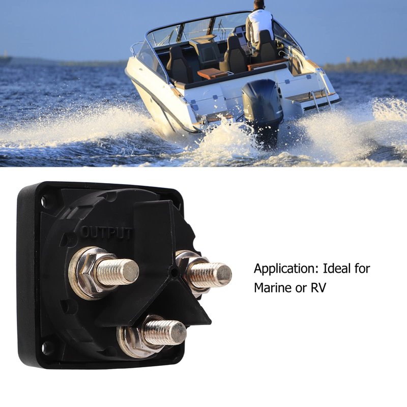 300A Battery Selector Switch, 3 Position Marine Battery Cut Off Switch with IP66, Heavy Duty for Boat RV Car Truck