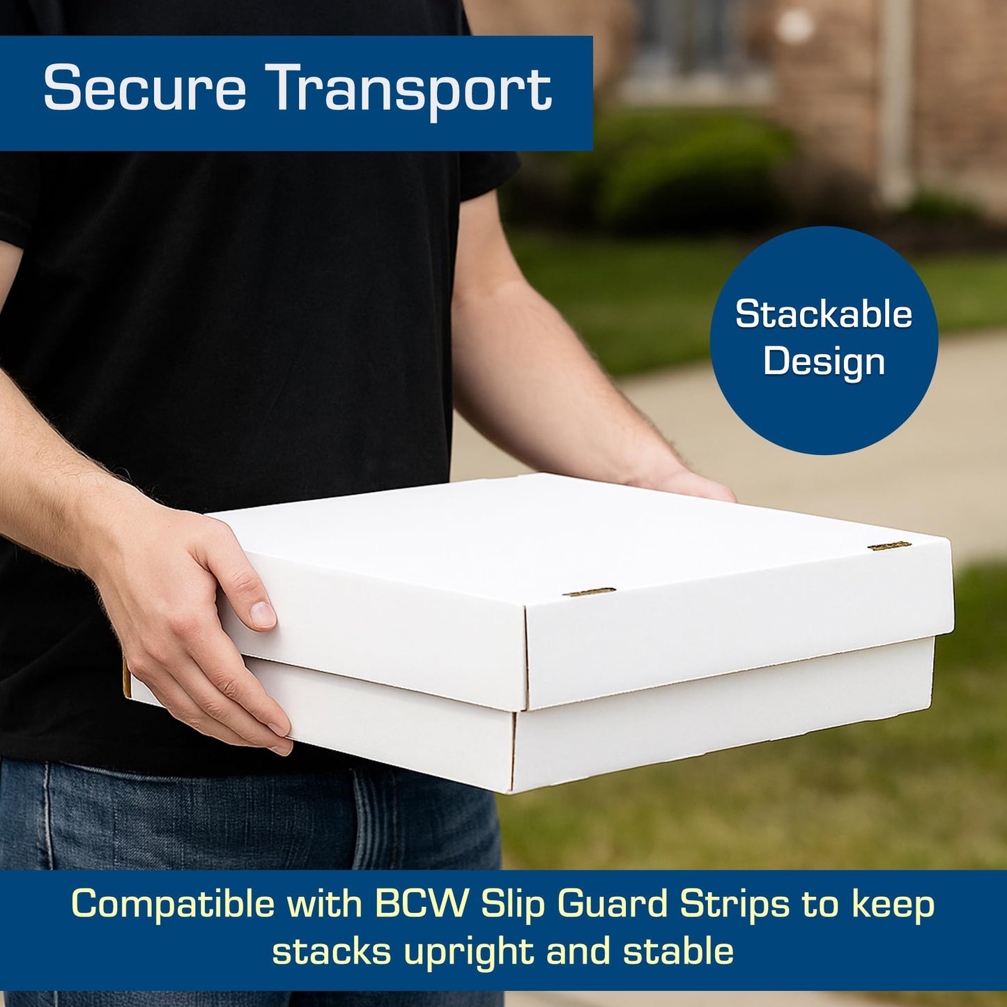 BCW Monster Box - 2ct Trading Card Storage Box | Holds 3200 Cards | Sports & TCG Card Organizer